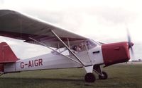 G-AIGR - G-AIGR departing Cranfield with Tim Merrett at the controls and passenger Caroline Mullins. C1984. - by Lee Mullins