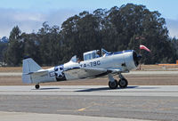 N6979C @ KWVI - North American AT-6D (42-85408) painted as USAF TA-079 taxying @ Watsonville Fly-In - by Steve Nation