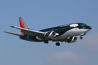 N334SW @ DAL - Southwest Airlines Shamu landing at Dallas Love Field - by Zane Adams