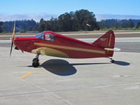 N29398 @ KWVI - Bright red  and yellow 1940 Culver LCA painted as NC29398 and taxiing @ Watsonville Fly-In - by Steve Nation