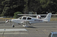 N532PG @ KPAO - Harbinger Aviation LLC 2008 Cirrus Design SR20 taxiing at Palo Alto, CA - by Steve Nation