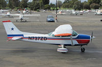 N737ZD @ KPAO - HP Air 1977 Cessna 172N taxiing for take-off at Palo Alto, CA - by Steve Nation