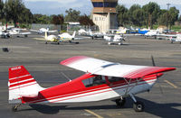 N5054B @ KPAO - Locally-based 1979 Bellanca 7ECA running-up engine and checks prior to take-off @ Palo Alto, CA - by Steve Nation
