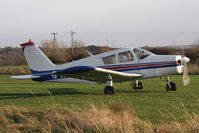 G-AYKW @ X5FB - Piper PA-28-140 Cherokee at Fishburn Airfield, November 2011. - by Malcolm Clarke