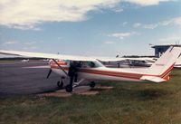 N5465P @ HYA - Cessna 152 N5465P at Barnstable Muni-Boardman/Polando Field, Hyannis, MA - July 1986 - by scotch-canadian