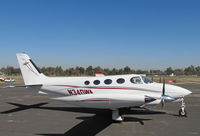 N340WA @ KTLR - 1972 Cessna 340 at Tulare, CA for International Ag Exposition - by Steve Nation