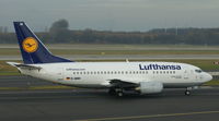 D-ABIH @ EDDL - Lufthansa, Boeing B737-530, on the taxiway short before take off at Düsseldorf Int´l (EDDL) - by A. Gendorf