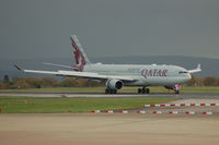 A7-AEF @ EGCC - Qatar Airlines Airbus A330-302 Landing Manchester Airport. - by David Burrell