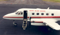N110EM @ SPN - Pacific Island Aviation , Saipan , 19 jul '92 - by Henk Geerlings