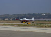 N4964K @ CMA - 1949 Ryan NAVION A, Continental E225 225 Hp, taxi to Rwy 26 - by Doug Robertson