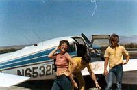 N6532P @ EKO - This is me loading the plane, our son and his girlfriend. We were flying from Elko NV to Lake Havasu City AZ that day. Part of the 1,000 hours I flew this great plane. This would have been 4-14-73 from my log book, my wife took the pix. - by Dayton, Barbara