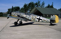 12 @ ETNT - German AF Me-109G fighter on the ramp of Wittmund AB, Germany. - by Nicpix Aviation Press/Erik op den Dries