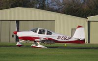 G-CGJP @ EGLD - Hex: 4062E4 - by Clive Glaister