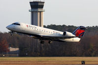 N8611A @ ORF - Delta Connection - Pinnacle Airlines N8611A (FLT FLG4143) departing RWY 5 en route to Boston Logan Intl (KBOS). - by Dean Heald