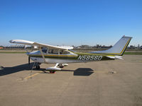 N58560 @ F34 - Locally-based 1973 Cessna 182P Skylane @ Firebaugh, CA - by Steve Nation