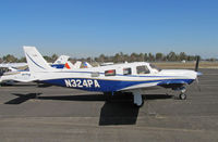 N324PA @ KTLR - Shades of Pan Am days past (earlier N324PA was a 707-321) this Manteca-based 2001 PA-32R-301T was photographed @ Tulare, CA - by Steve Nation