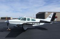N87AR @ 40G - Beechcraft 56TC Turbo Baron at Valle airport, Grand Canyon AZ