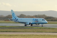 G-FBJA @ EGCC - Flybe Embraer ERJ-175STD landed Manchester Airport. - by David Burrell