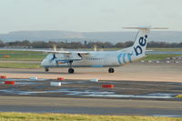 G-JECH @ EGCC - Flybe De Havilland Canada DHC-8 -402Q taxiing Manchester Airport. - by David Burrell