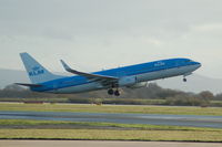 PH-BXW @ EGCC - KLM Boeing 737-8K2(WL) Taking Off Manchester Airport. - by David Burrell