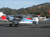 N2573J @ SZP - 1979 Piper PA-18-150 SUPER CUB, Lycoming O-320 150 Hp, at transient parking - by Doug Robertson