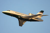 N14NA @ LAX - Anschutz Corporation 1992 Dassault Falcon 900 N14NA climbing out from RWY 25L. - by Dean Heald