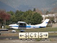 N2748Q @ POC - Landing on runway 26L - by Helicopterfriend