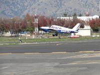 N4672J @ POC - Lifting off westbound from runway 26L - by Helicopterfriend