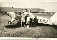 G-AKWS @ EGSQ - Photo from my family collection, possibly late 1950's taken at Clacton, Essex. - by M Oakley