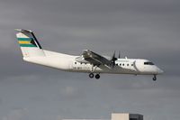 C6-BFP @ MIA - Bahamas Dash 8 landing on Runway 9 by El Dorado - by Florida Metal