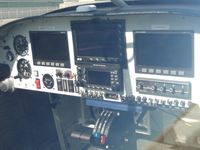 N377LD @ CNO - Cockpit area - by Helicopterfriend