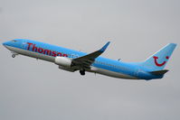 G-FDZY @ EGCC - New B737 for Thomson, delivered 23-11-2011 - by Chris Hall
