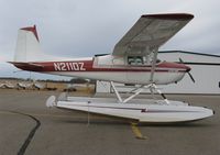 N2110Z @ Y63 - Cessna 180 Skywagon on the ramp. - by Kreg Anderson