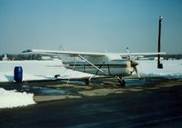 N5371S @ POU - 1980 Cessna 182 RG N5371S at Dutchess County Airport, Poughkeepsie, NY - circa 1980's - by scotch-canadian
