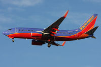 N732SW @ LAS - Southwest Airlines N732SW on short final to RWY 25L. - by Dean Heald