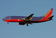 N335SW @ LAS - Southwest Airlines N335SW on short final to RWY 25L. - by Dean Heald