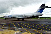 OE-LJE @ EGMC - Arriving at home-base after charter hire. - by Alan Pratt