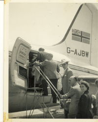 G-AJBW - My father bording G-AJBW at unknown location or date - by unknown