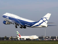 VP-BIC @ EHAM - Take off from Amsterdam Airport on runway 24 - by Willem Goebel