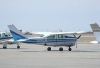 N59141 @ LBL - Cessna 210L Centurion at Mid-America regional airport, Liberal KS