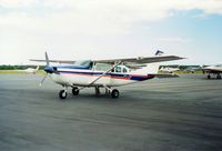 N6477H @ HYA - Cessna 207A N6477H at Barnstable Municipal Airport, Hyannis, MA - July 1986 - by scotch-canadian