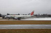 OE-LEX @ LOWS - Take off on a very wet rwy. - by Jens Achauer