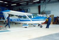 N52974 @ HYA - 1974 Cessna 182P N52974 at Barnstable Municipal Airport, Hyannis, MA - July 1986 - by scotch-canadian