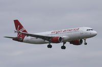 N640VA @ DFW - Virgin America landing at DFW Airport - by Zane Adams