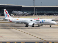 EC-LKX @ BCN - Taxi to the runway of Barcelona Airport - by Willem Goebel