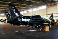 XX231 @ EGOS - inside the Aircraft Maintenance & Storage Unit hangar - by Chris Hall