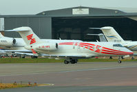 OE-HPZ @ EGGW - Jet Management's Bombardier BD100-1A10 Challenger 300, c/n: 20047 at Luton - by Terry Fletcher