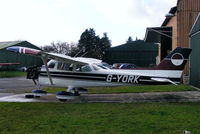 G-YORK @ EGCV - Irish based F172M outside the maintenance hangar at Sleap - by Chris Hall