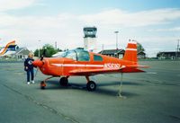 N5616L @ MVY - American AA-1 N5616L at Martha's Vineyard Airport, Vineyard Haven, MA - July 1986 - by scotch-canadian