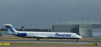 YR-MDK @ EDDF - Tend Air, taxiing to runway 18 for departure at Frankfurt Int´l (EDDF) - by A. Gendorf